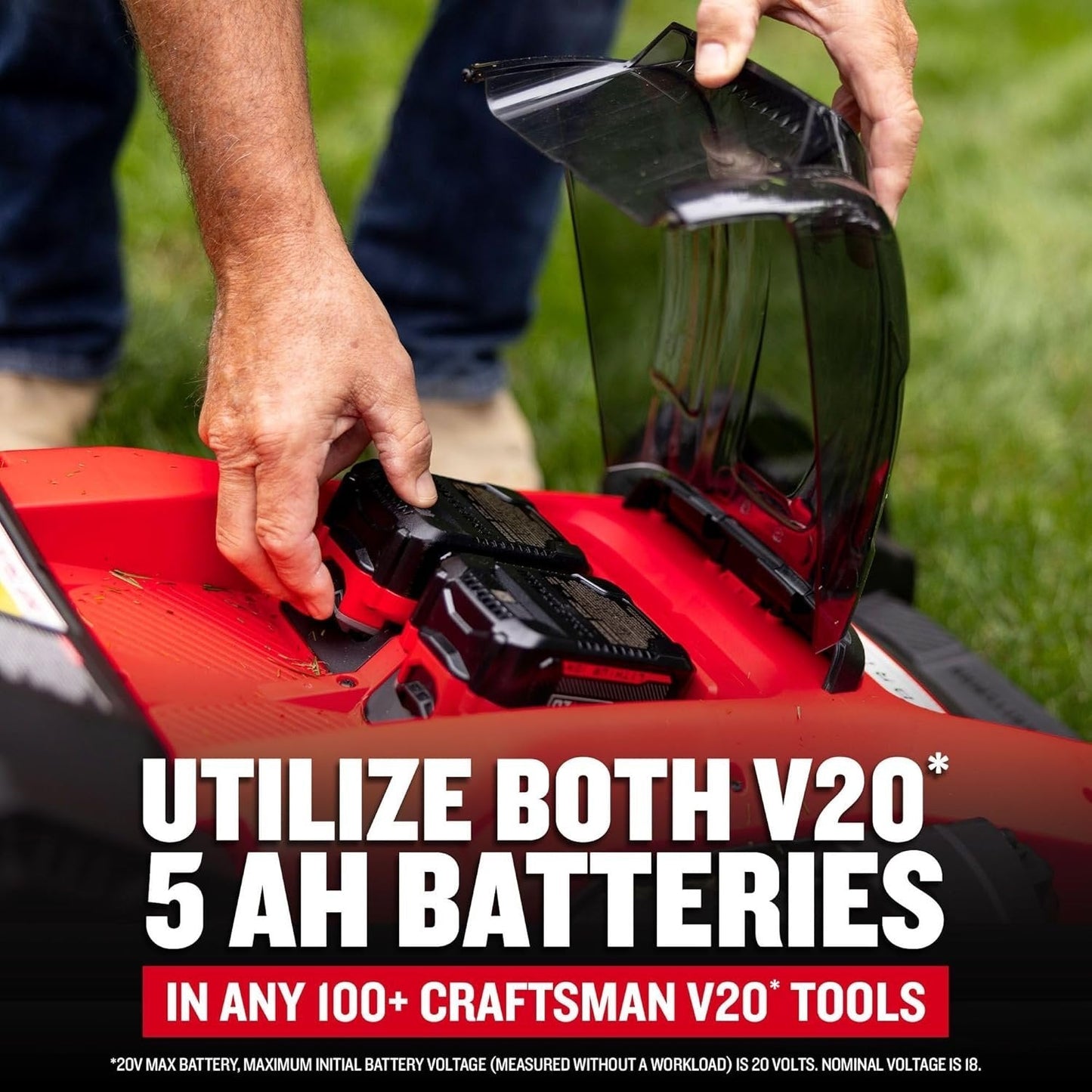 CRAFTSMAN V20 20-Inch Cordless Push Lawn Mower