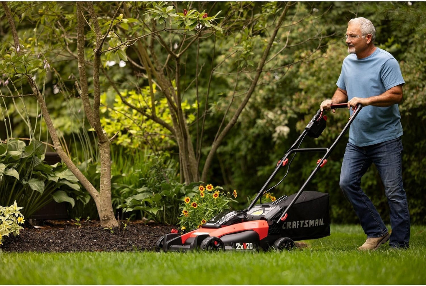 CRAFTSMAN V20 20-Inch Cordless Push Lawn Mower