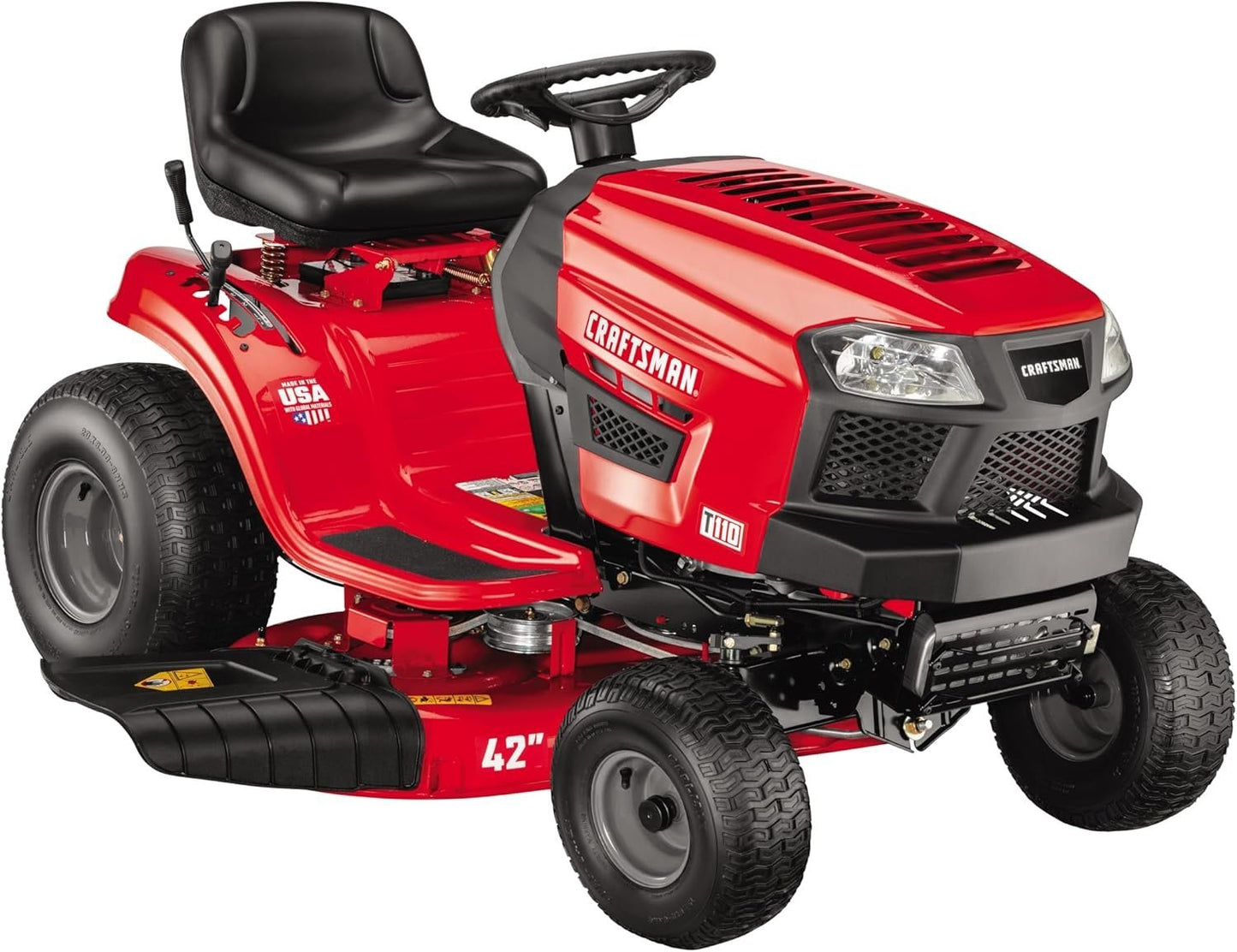 CRAFTSMAN 42-Inch Gas Riding Lawn Mower with Gear Drive