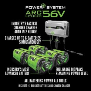 EGO Power 42 Inch 56 Volt Lithium Battery Zero Turn Riding Mower (Charger Included)
