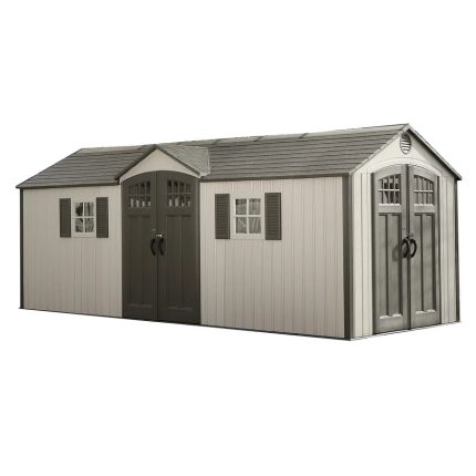 Lifetime 20-Foot x 8-Foot Outdoor Storage Shed 60127 | Heavy-Duty Weather-Resistant Garden & Backyard Storage Building