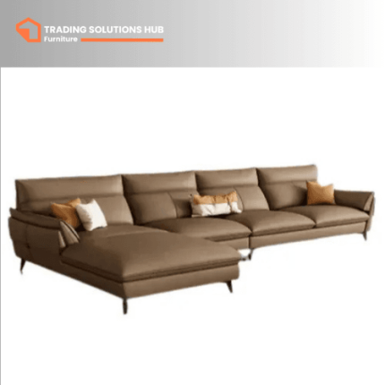 L-Shaped Sofa brown