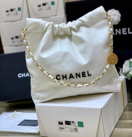 Chanel 22 Large Handbag 37cm White