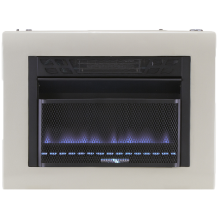 Cedar Ridge Reconditioned Hearth Dual Fuel Ventless Blue Flame Gas Space Heater With Blower – 20,000 BTU, T-Stat Control – Model# CH20TBU-R
